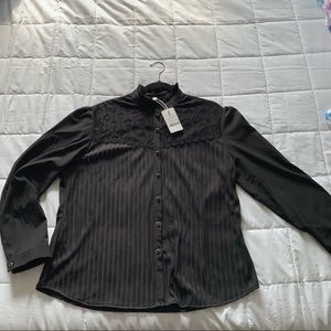 Womens vintage collared blouse